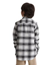 Kids Lawson Plaid Flannel Shirt - Marshmallow White/Black