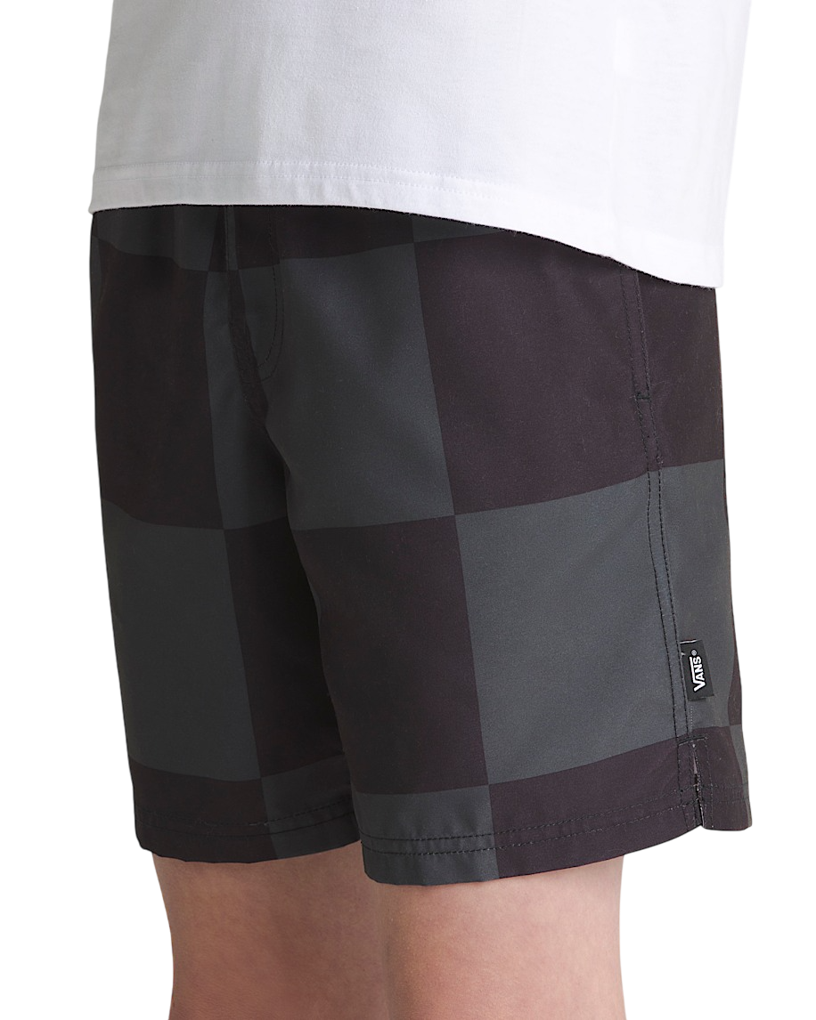 Kids Primary Checkerboard Shorts - Black/Grey