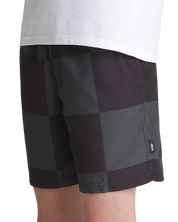 Kids Primary Checkerboard Shorts - Black/Grey