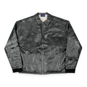 Frosted Leather Jacket - Solid Black