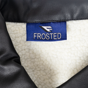 Frosted Leather Jacket - Solid Black