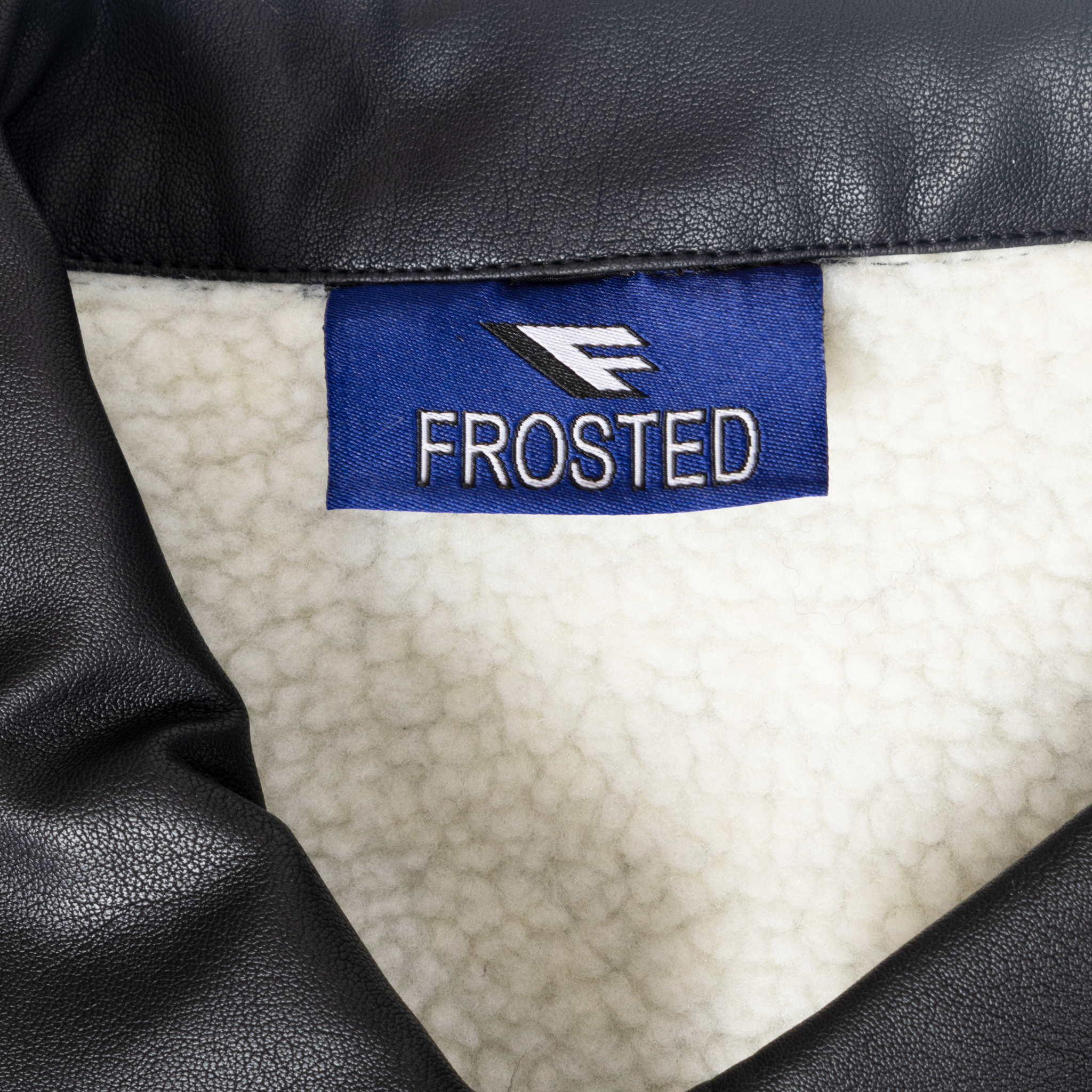 Frosted Leather Jacket - Solid Black