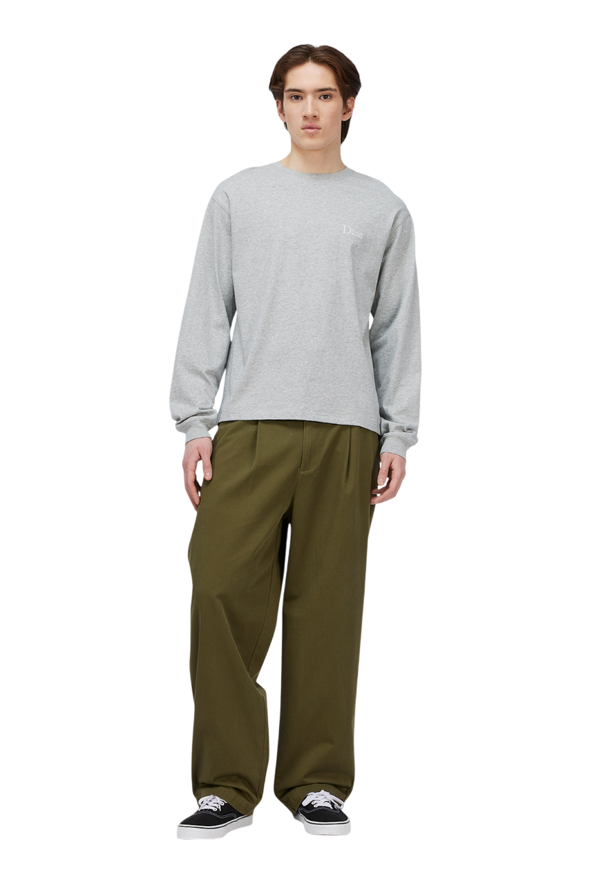 Classic Small Logo LS T-Shirt - Heather Gray