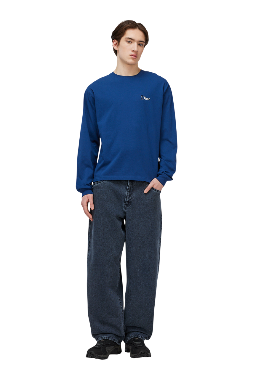 Classic Small Logo LS T-Shirt - Midnight Navy