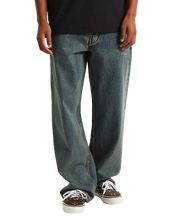 Premium Check-5 Loose Denim Pants - Dirty Wash