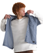 Larkspur Chemise Mini Plaid - Bleu Indigo Foncé