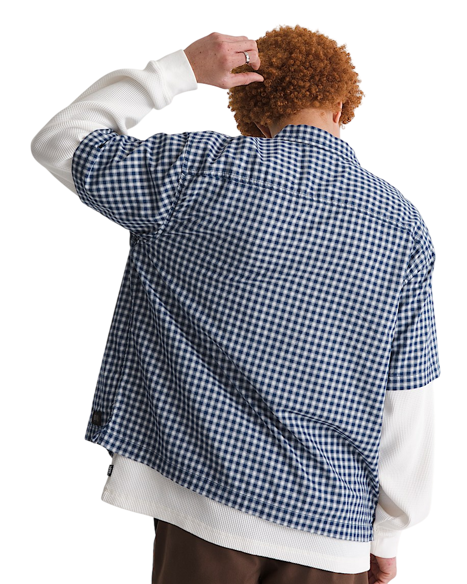 Larkspur Chemise Mini Plaid - Bleu Indigo Foncé