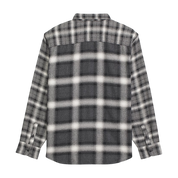 Lawson Mixed Plaid Flannel Shirt - Charcoal Grey
