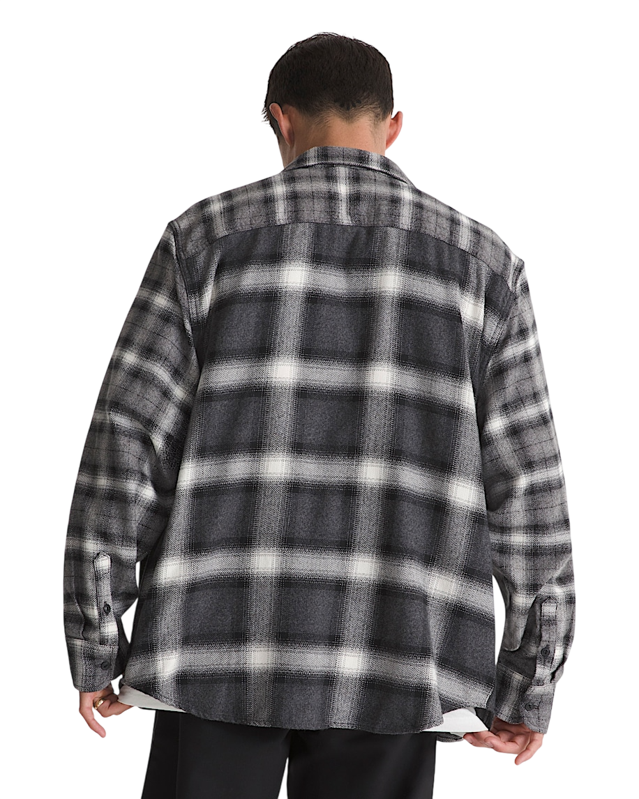 Lawson Mixed Plaid Flannel Shirt - Charcoal Grey