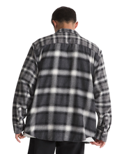Lawson Mixed Plaid Flannel Shirt - Charcoal Grey