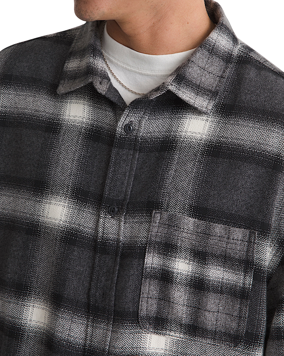 Lawson Mixed Plaid Flannel Shirt - Charcoal Grey