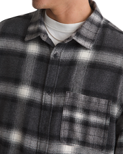 Lawson Mixed Plaid Flannel Shirt - Charcoal Grey