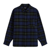 Lawson Mixed Plaid Flannel Shirt - Dress Blues