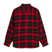 Lawson Mixed Plaid Flannel Shirt - Racing Red