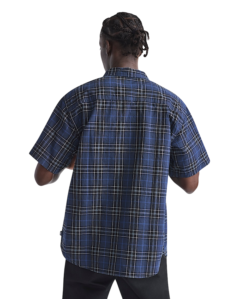 Lawson Plaid Button Up Shirt - Parisian Night Blue/Black