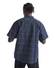 Lawson Plaid Button Up Shirt - Parisian Night Blue/Black