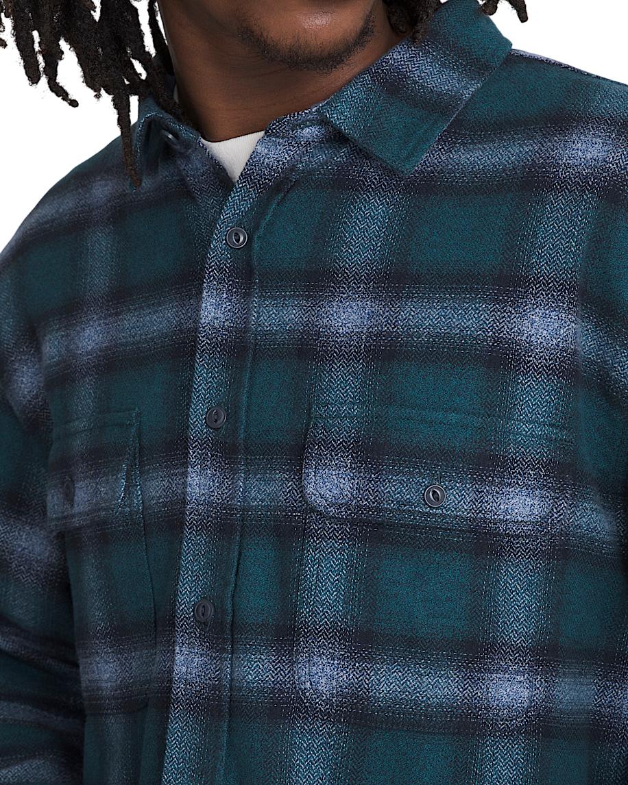 Chemise en Flanelle à Carreaux Lawson - Bleu Sarcelle Océan