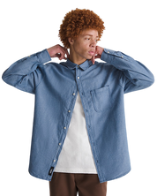 Lawson Solid Oxford Long Sleeve Shirt - True Navy Blue