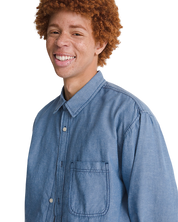 Lawson Solid Oxford Long Sleeve Shirt - True Navy Blue