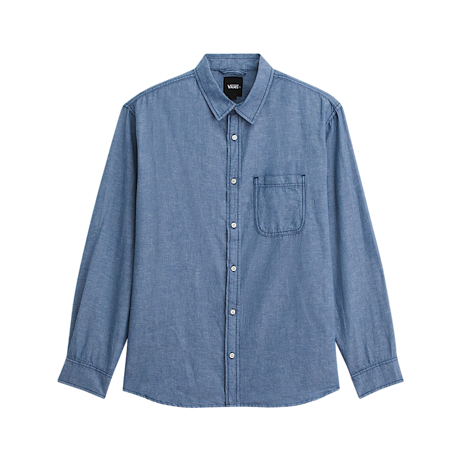 Lawson Solid Oxford Long Sleeve Shirt - True Navy Blue