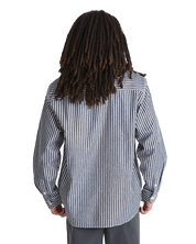 Chemise à Manches Longues Rayée Lawson - Bleu Nuit Parisienne
