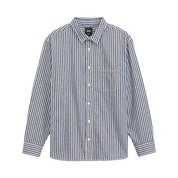 Chemise à Manches Longues Rayée Lawson - Bleu Nuit Parisienne
