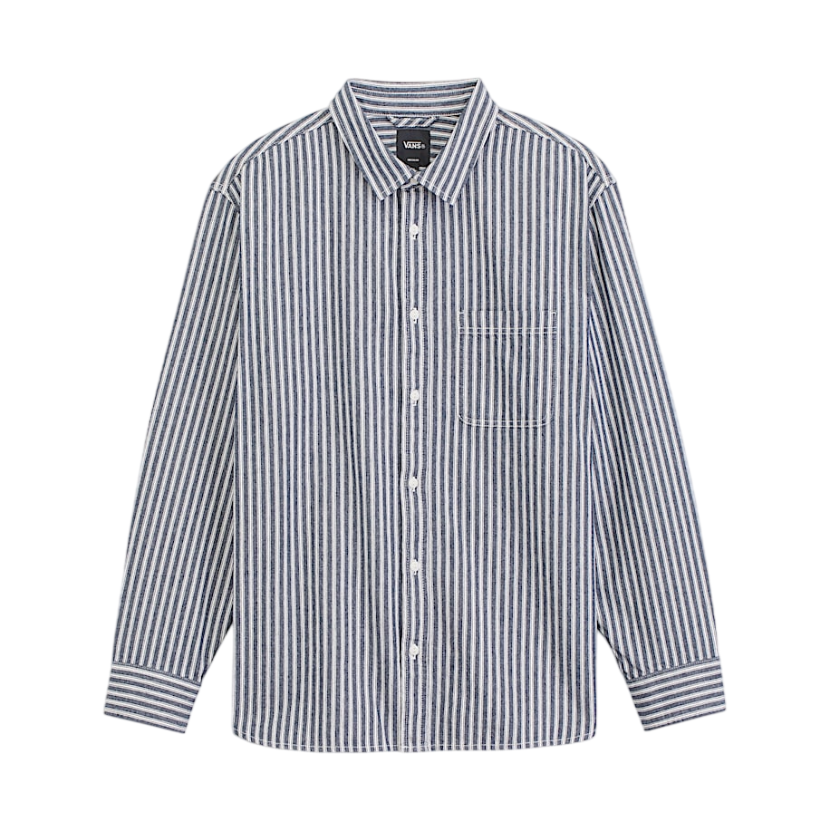 Chemise à Manches Longues Rayée Lawson - Bleu Nuit Parisienne
