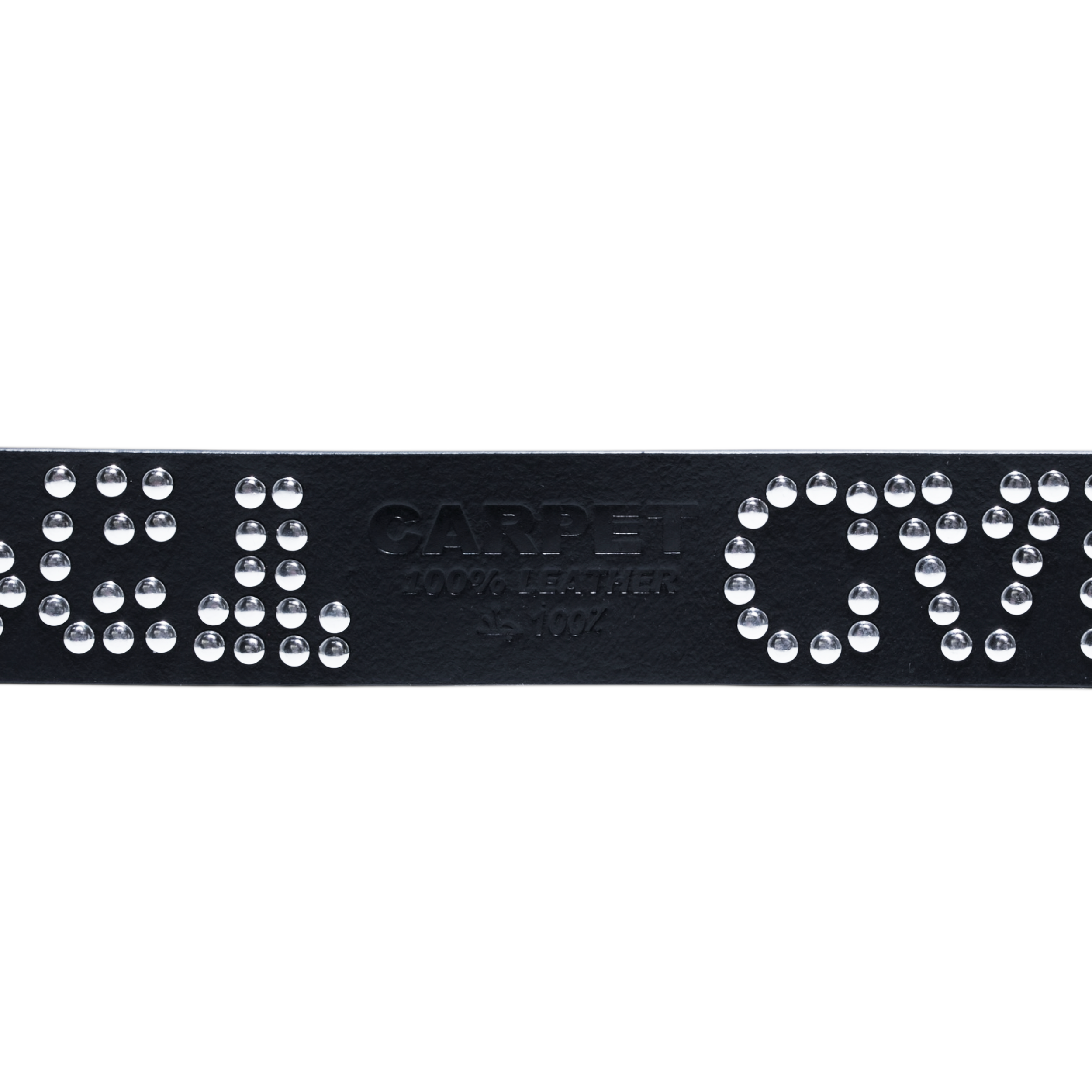 Riveted Leather Belt - Black