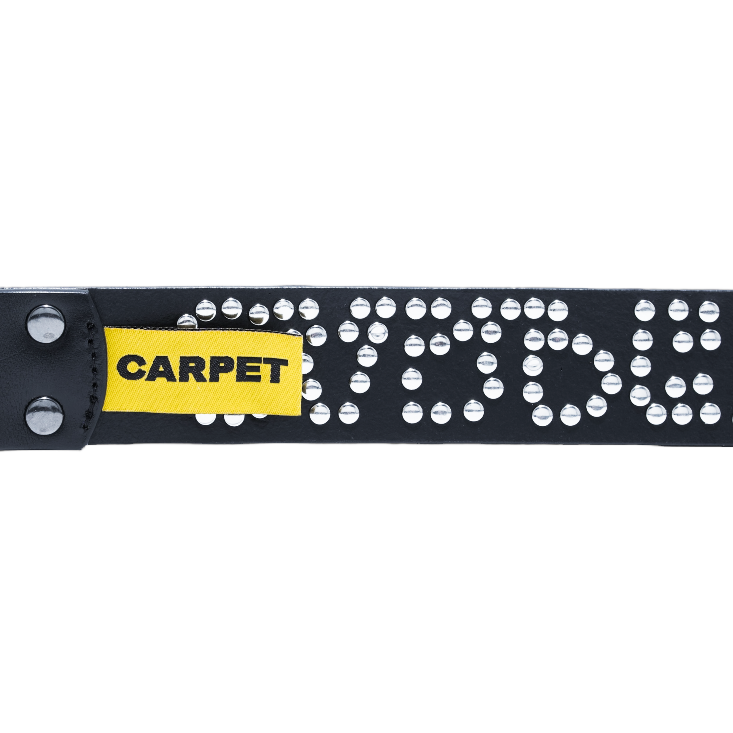 Riveted Leather Belt - Black