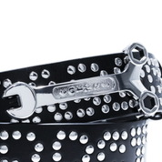 Riveted Leather Belt - Black