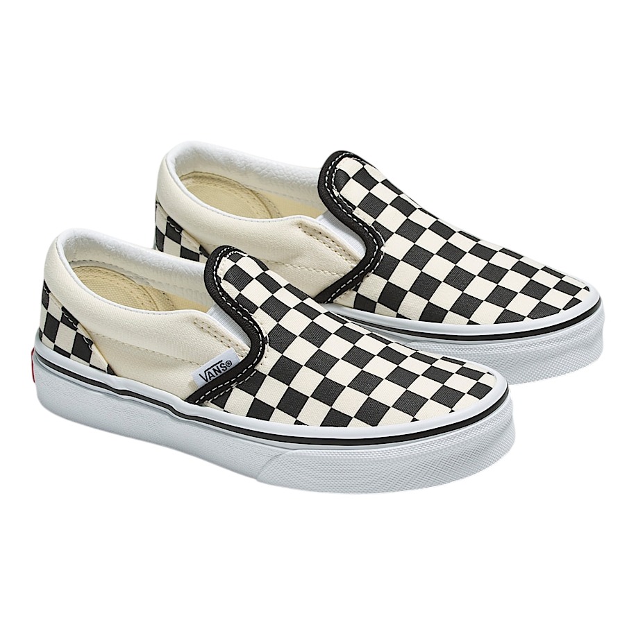 Little Kids Classic Slip-On - Checkerboard Black/White