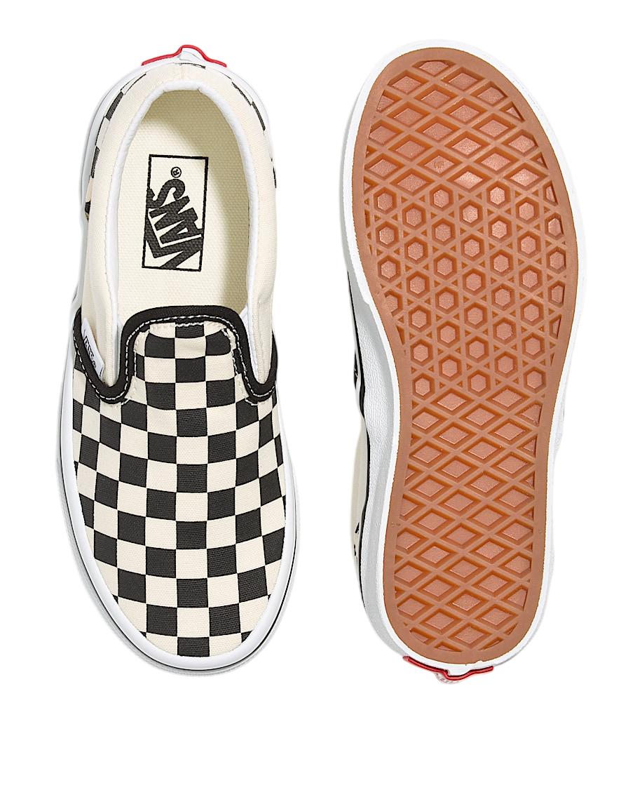 Little Kids Classic Slip-On - Checkerboard Black/White