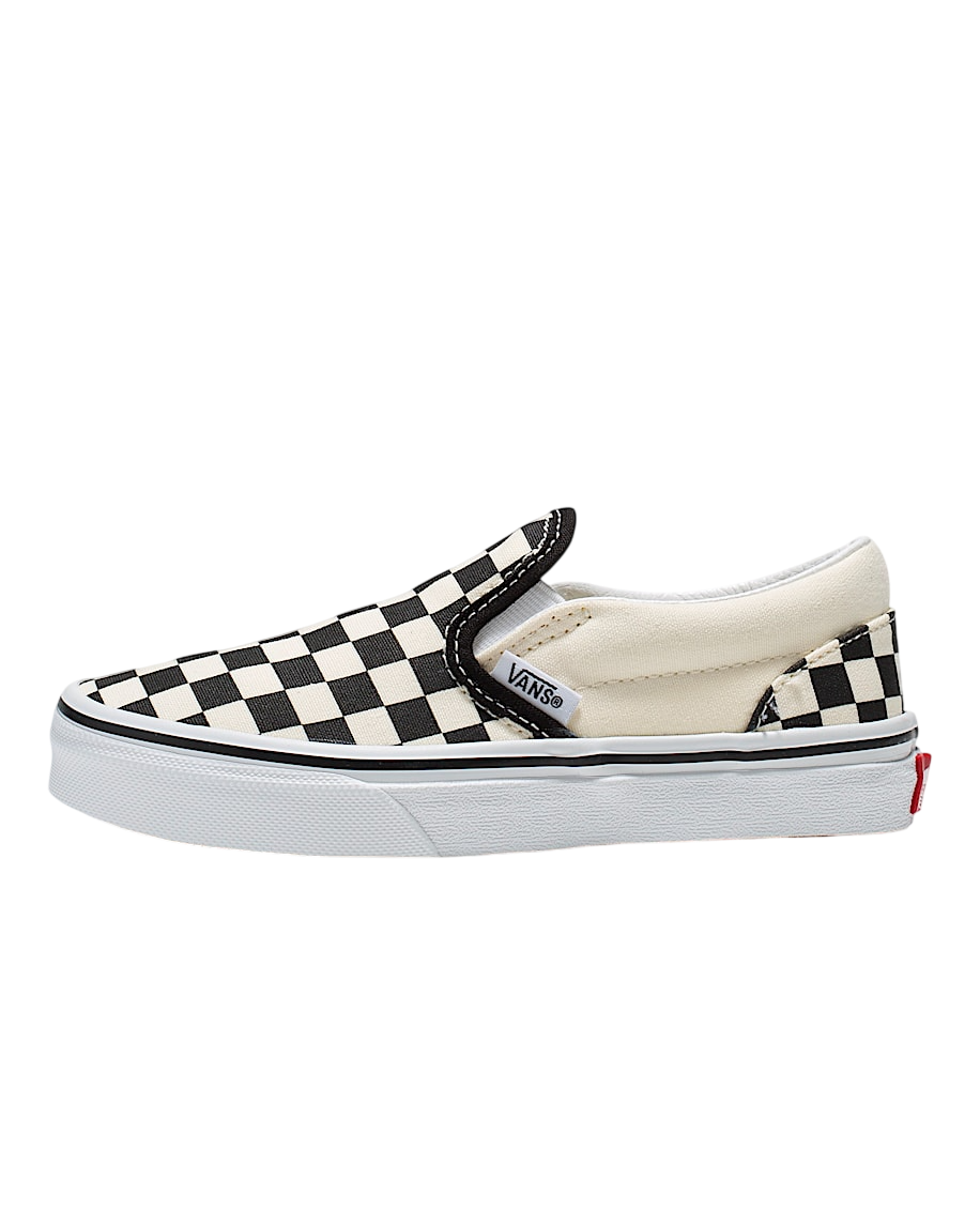 Little Kids Classic Slip-On - Checkerboard Black/White