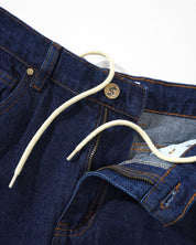 Logo Denim Shorts - Raw Indigo