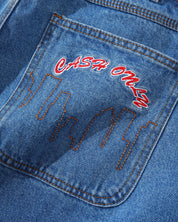 Logo Denim Shorts - Washed Indigo