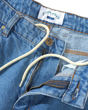 Logo Denim Shorts - Washed Indigo