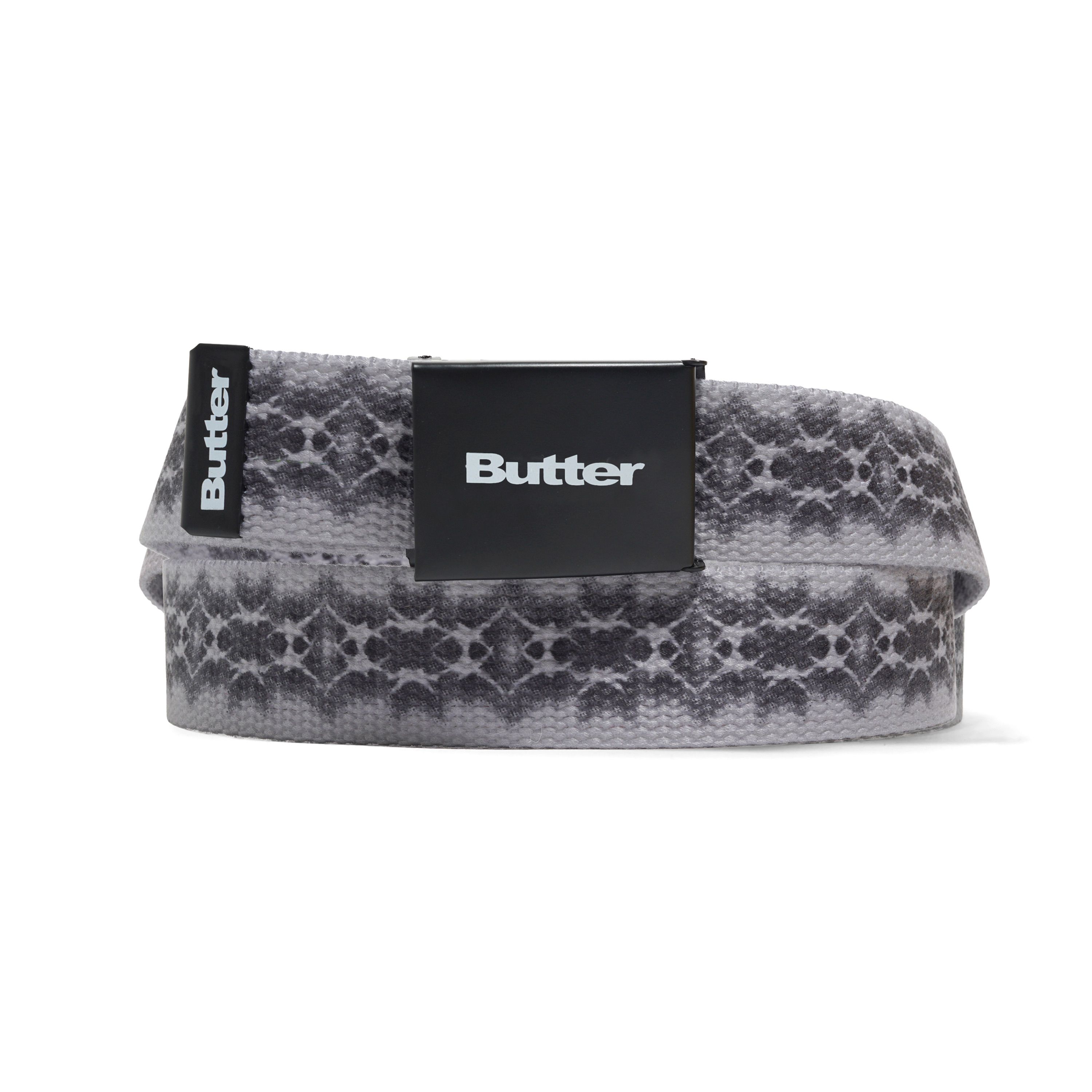 Butter Goods Logo Woven Belt - Grey – Palm Isle Skateshop