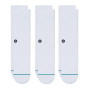 Icon Crew Socks 3 Pack - White