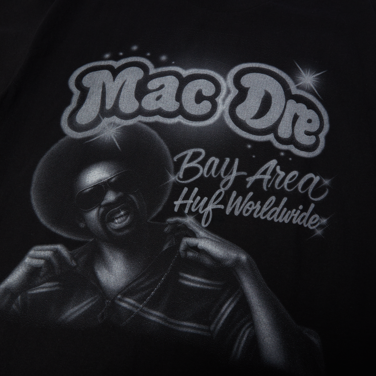 HUF x Mac Dre Airbrush T-Shirt - Noir