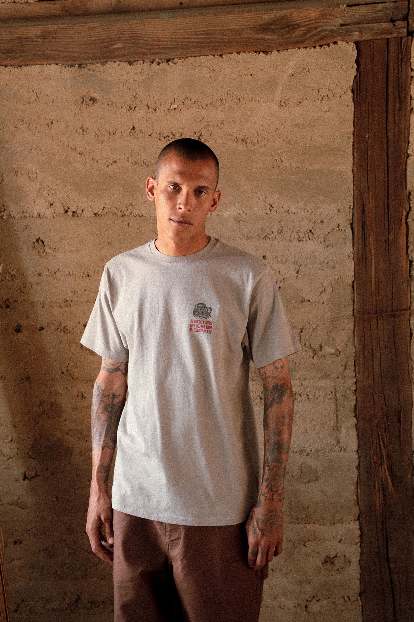 Machine Standard T-Shirt - Pebble Stone Worn Wash