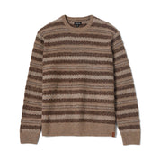Midnight Crew Sweater - Multi Neutral Stripe