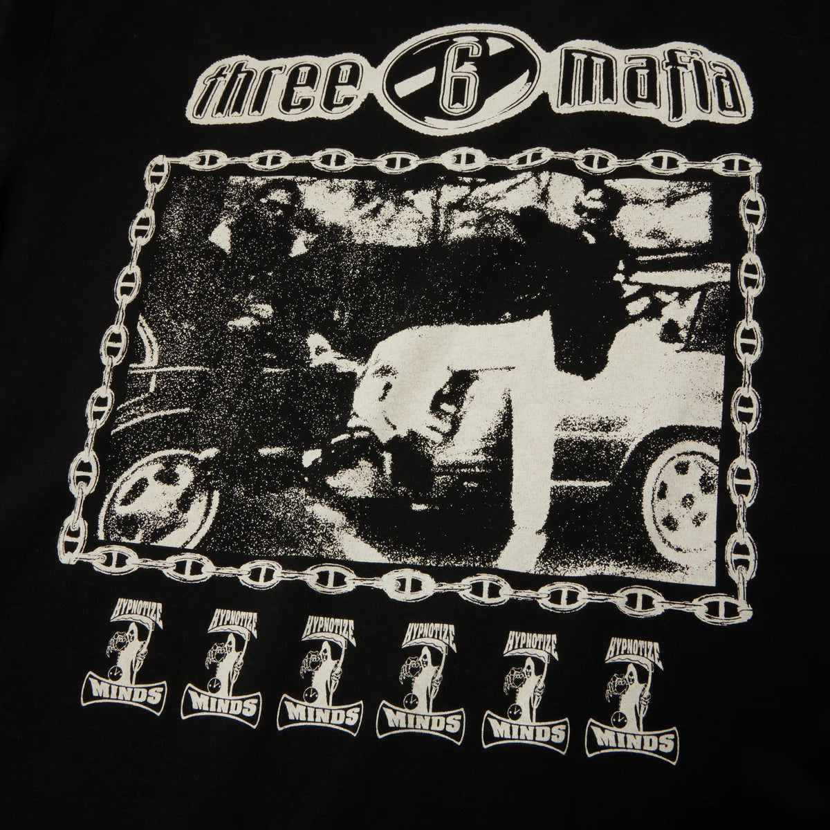 HUF x Three 6 Mafia Most Known Unknown T-Shirt - Washed Black