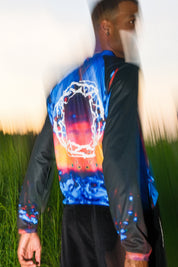 Gasser Moto Jersey - Bleu Électrique