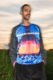 Gasser Moto Jersey - Bleu Électrique