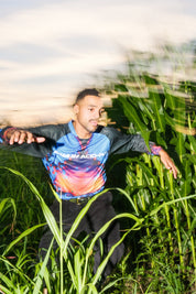 Gasser Moto Jersey - Bleu Électrique