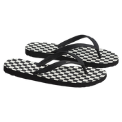 Makena Sandale Damier - Damier Noir/Blanc Marshmallow
