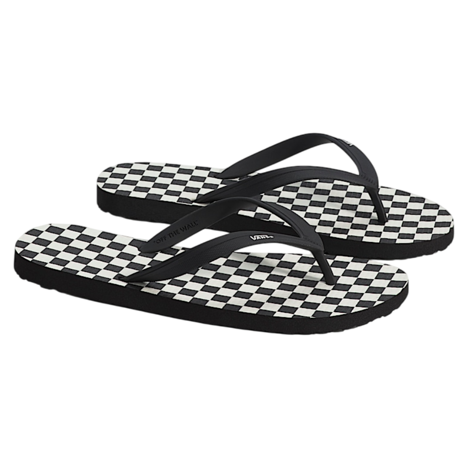 Makena Sandale Damier - Damier Noir/Blanc Marshmallow