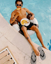 Makena Sandale Damier - Damier Noir/Blanc Marshmallow