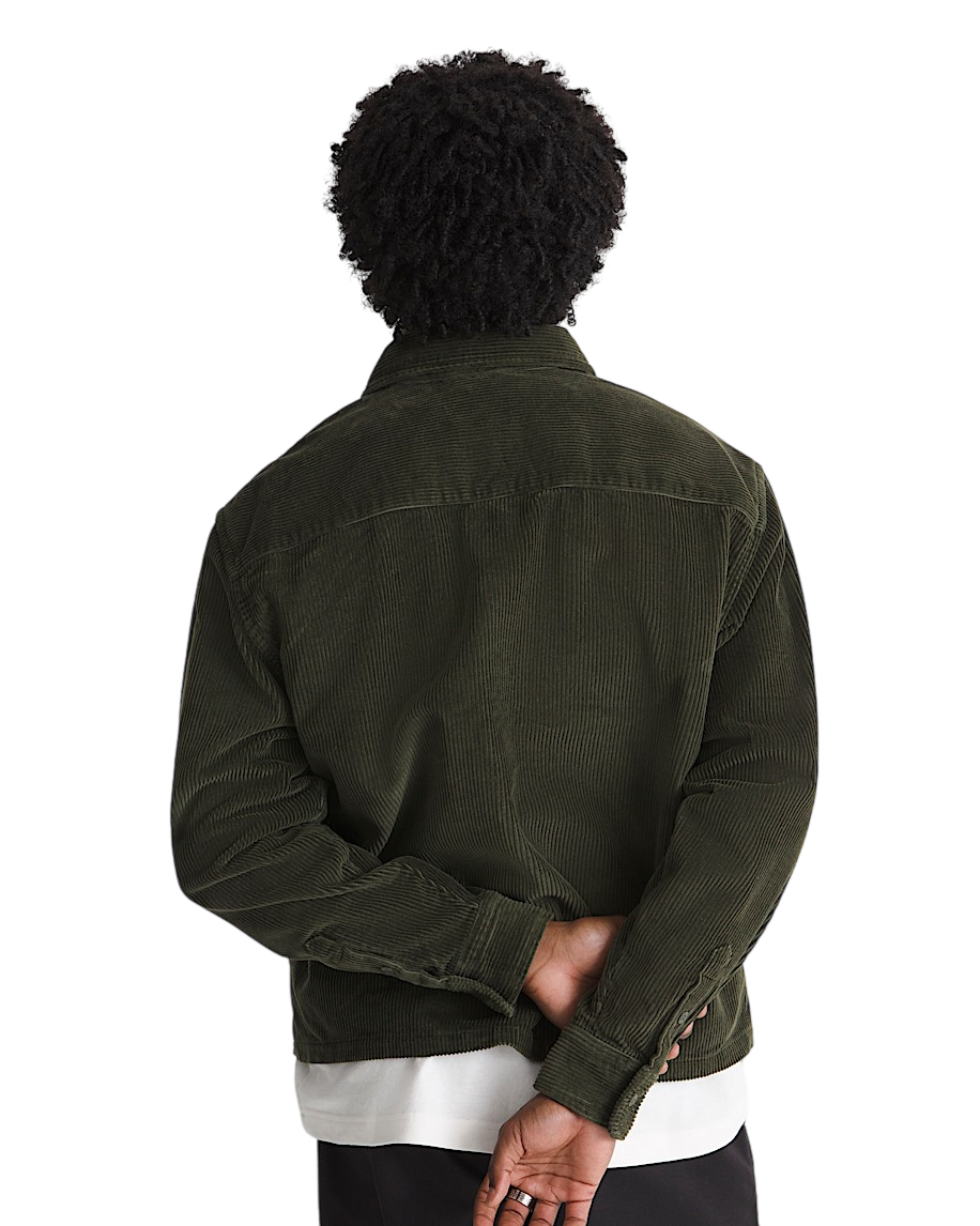 Martinez Cord Overshirt - Obsidian Fern Green