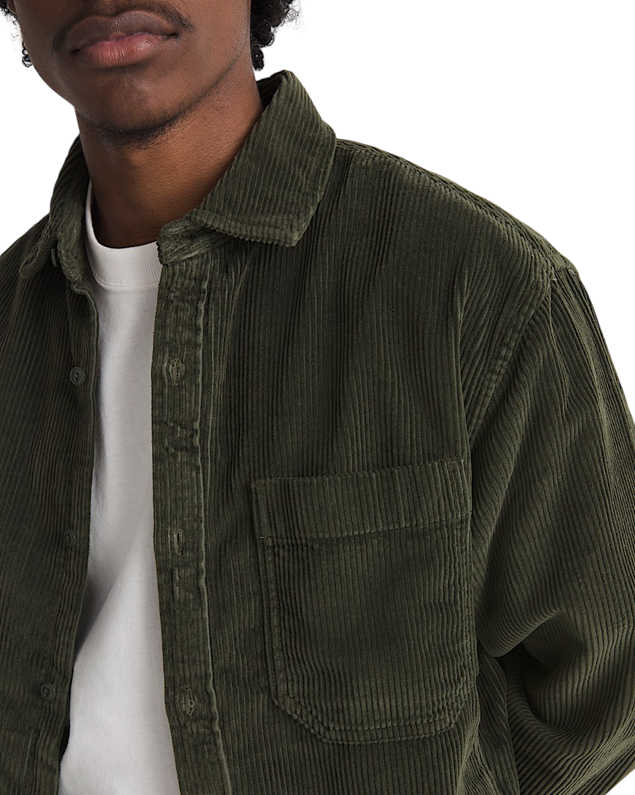 Martinez Cord Overshirt - Obsidian Fern Green
